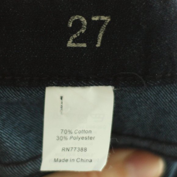 J. CREW Dark Wash Skinny Blue Jeans - Picture 3 of 3